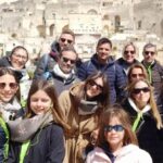 Foto di gruppo in uno dei belvedere più belli di Matera